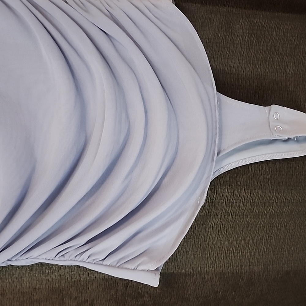 Light blue Ruched Bodysuit - Picture 3 of 4